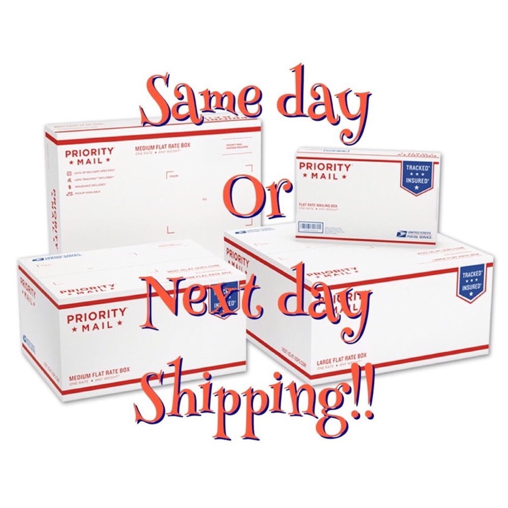 Same or next day shipping 😁😁